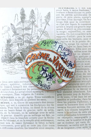 Antiek blikje Crème de Vaseline "Parfum des Fleurs" PARIS