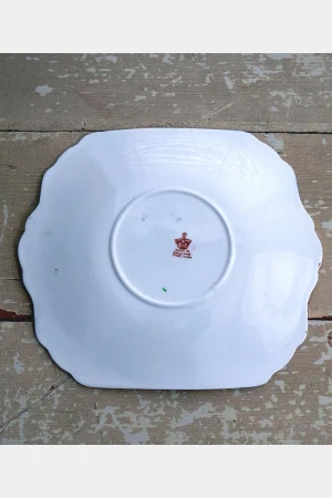 7- Delig gebaksstel/ bordenset “Carlisle Ware” Burgess Bros Longton