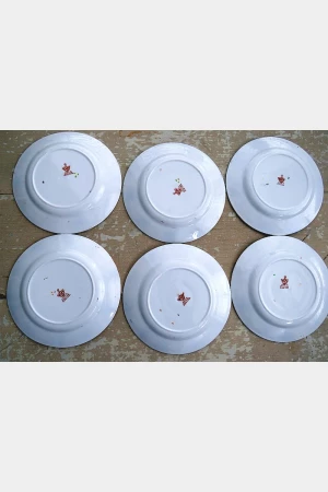 7- Delig gebaksstel/ bordenset “Carlisle Ware” Burgess Bros Longton