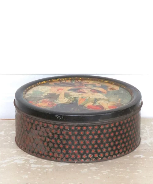 Oud Engels blik "Dame met mand"