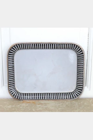 Oude Franse emaille thee- & koffieset " Art-Deco"