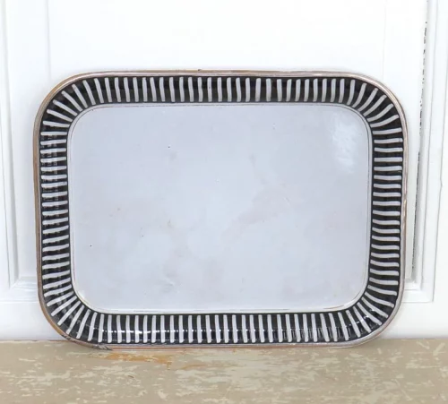 Oude Franse emaille thee- & koffieset " Art-Deco"