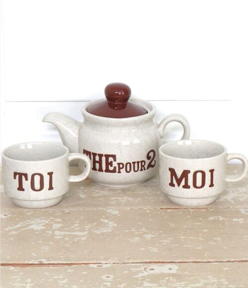 Franse vintage theeset "The pour 2"