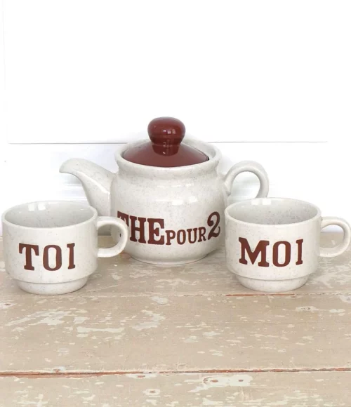 Franse vintage theeset "The pour 2"