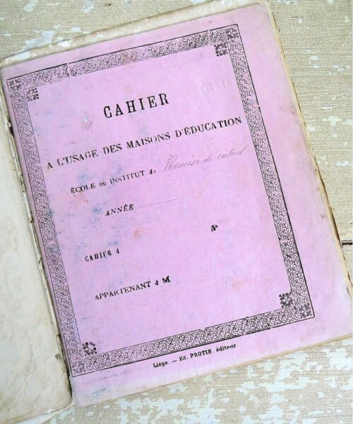 Cahier a l'usage des maisons d'education, 19e eeuw