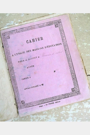 Cahier a l'usage des maisons d'education, 19e eeuw