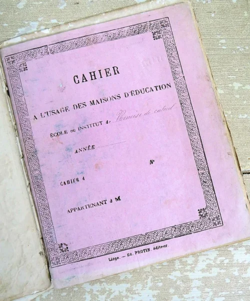 Cahier a l'usage des maisons d'education, 19e eeuw