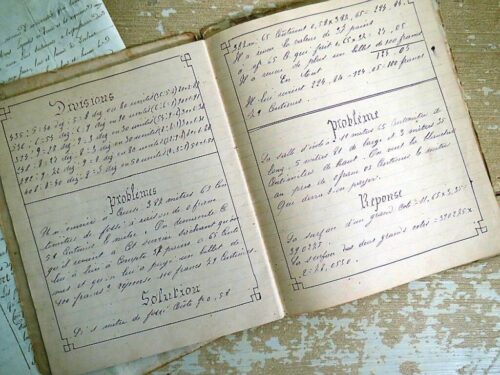 Cahier a l'usage des maisons d'education, 19e eeuw