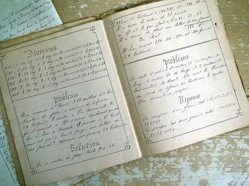 Cahier a l'usage des maisons d'education, 19e eeuw