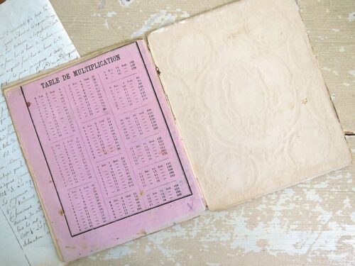 Cahier a l'usage des maisons d'education, 19e eeuw