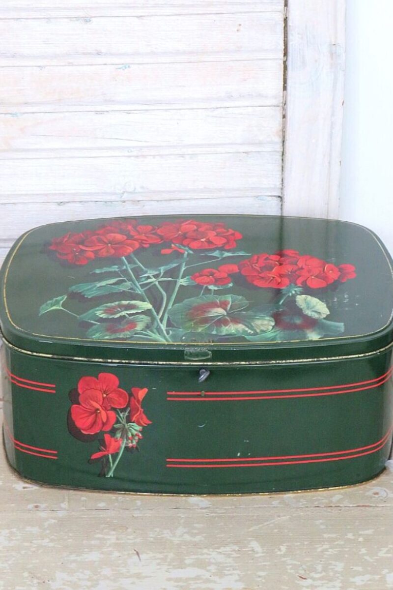 Groot vintage blik Côte d'Or  "Geranium"