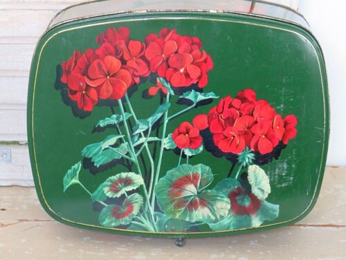 Groot vintage blik Côte d'Or  "Geranium"