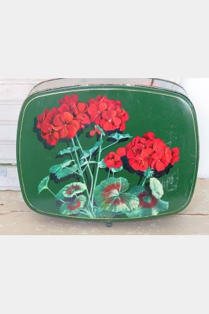 Groot vintage blik Côte d'Or  "Geranium"
