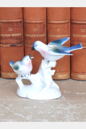 Oud porseleinen beeldje "vogeltjes"