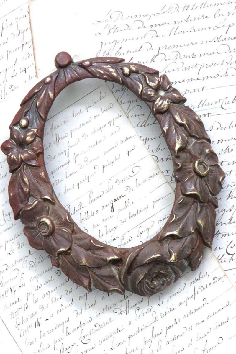 Antiek Frans ornament "Bloemenkrans"