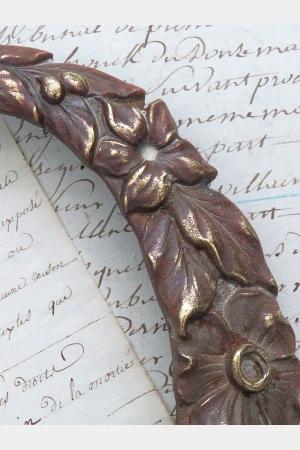 Antiek Frans ornament "Bloemenkrans"