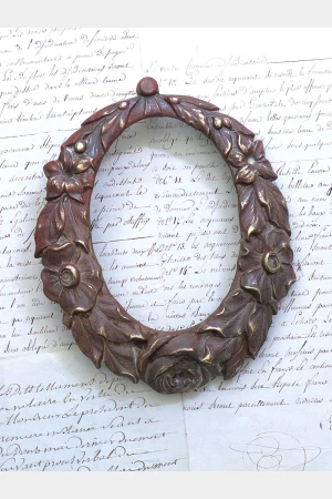 Antiek Frans ornament "Bloemenkrans"