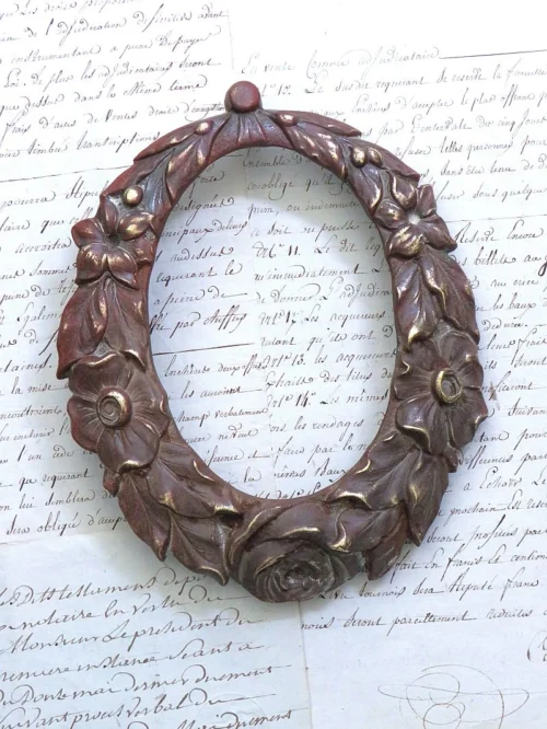 Antiek Frans ornament "Bloemenkrans"