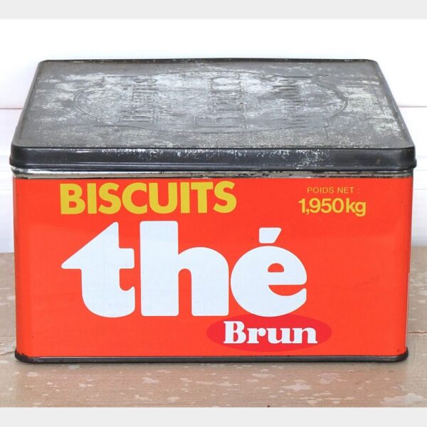 Frans koekblik “Biscuits thé Brun Grenoble”