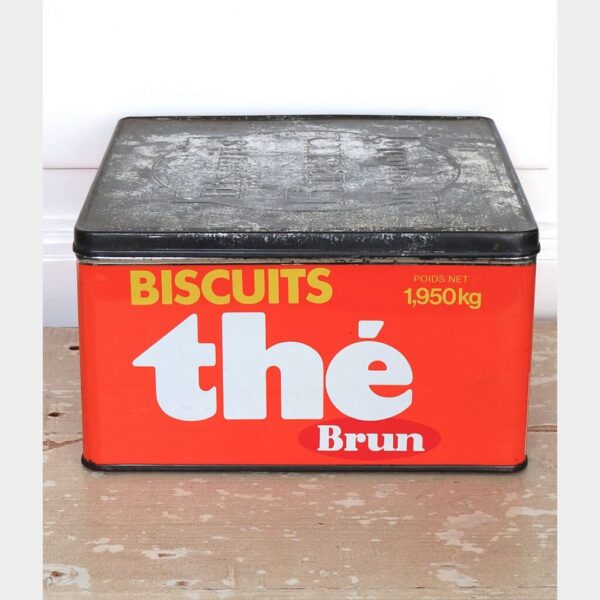 Frans koekblik "Biscuits thé Brun Grenoble"