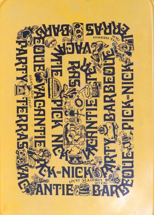Vintage dienblad ( in-/ uitklapbaar)