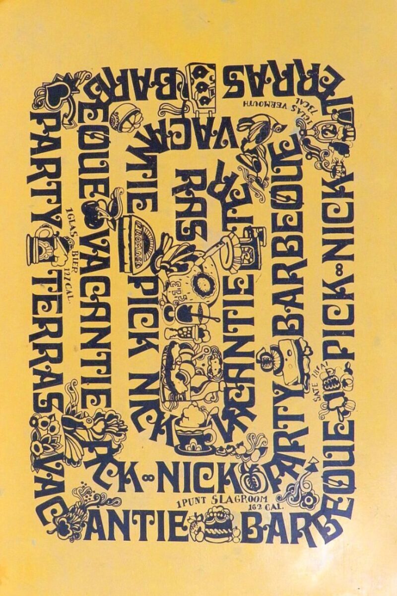 Vintage dienblad ( in-/ uitklapbaar)