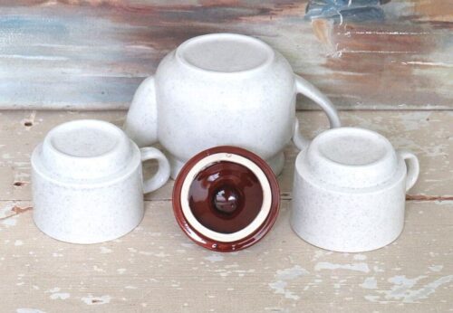 Franse vintage theeset “The pour 2 / Toi & Moi