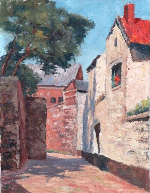 Oud schilderij "Zuid-Frankrijk"