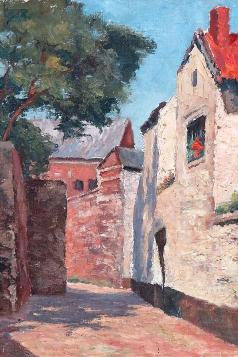 Oud schilderij "Zuid-Frankrijk"