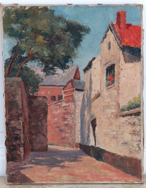 Oud schilderij "Zuid-Frankrijk"