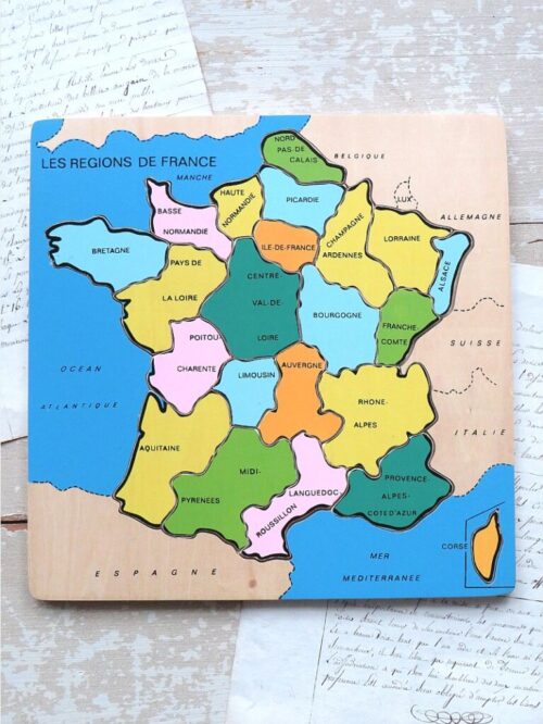 Houten puzzel "Les Regions de France"