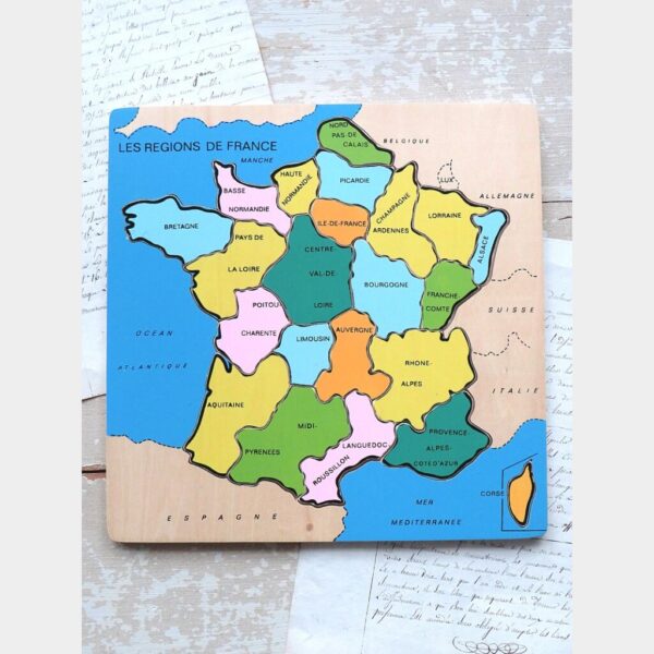 Houten puzzel "Les Regions de France"
