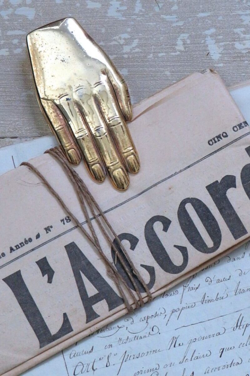 Metalen papierklem "Hand"