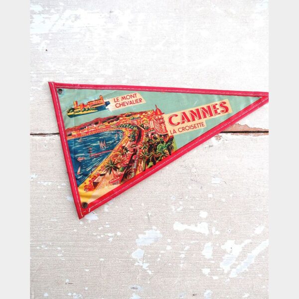 Frans Souvenir - vlaggetje Cannes, jaren 50