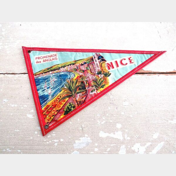 Frans Souvenir - vlaggetje Nice, jaren 50
