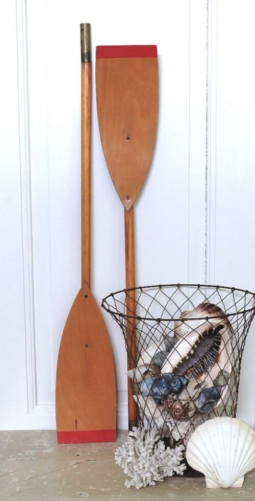 Houten vintage peddels uit Treauville