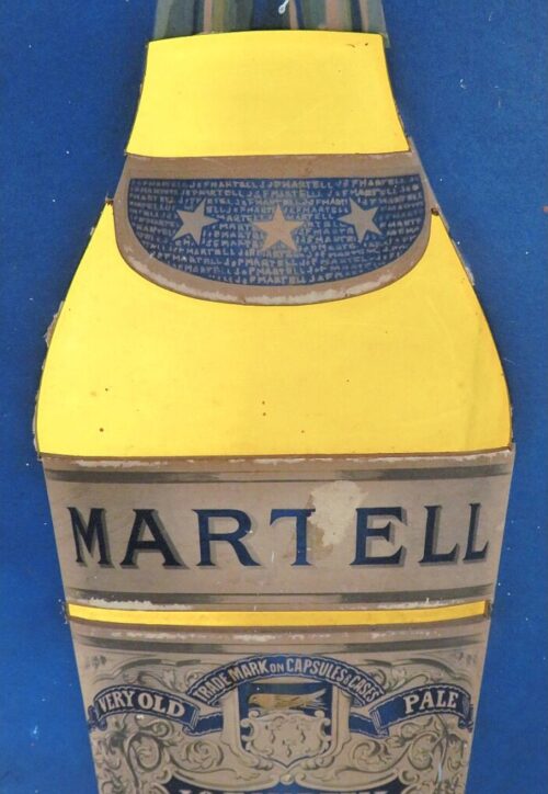 Oud Frans reclamebord" Martell Cognac"