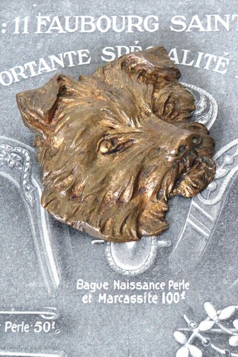Oude Franse broche "Hond"