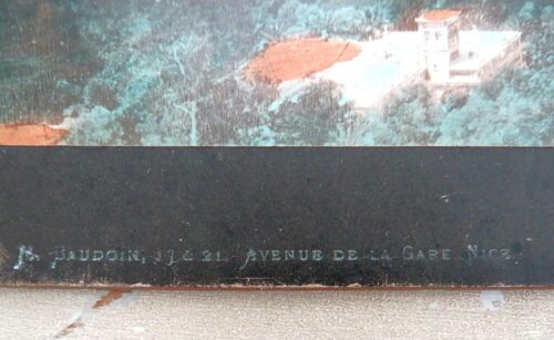 Antieke foto "Panaroma de Nice"( 58,5x25cm)