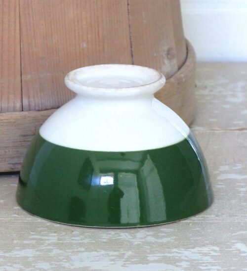 Oude spoelkom Boch "Groen/wit"