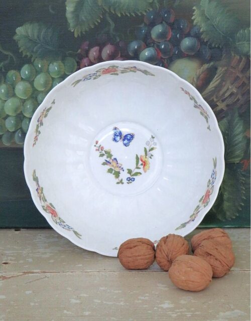 Engelse koekjesschaal Aynsley ” Cottage Garden” Bone China