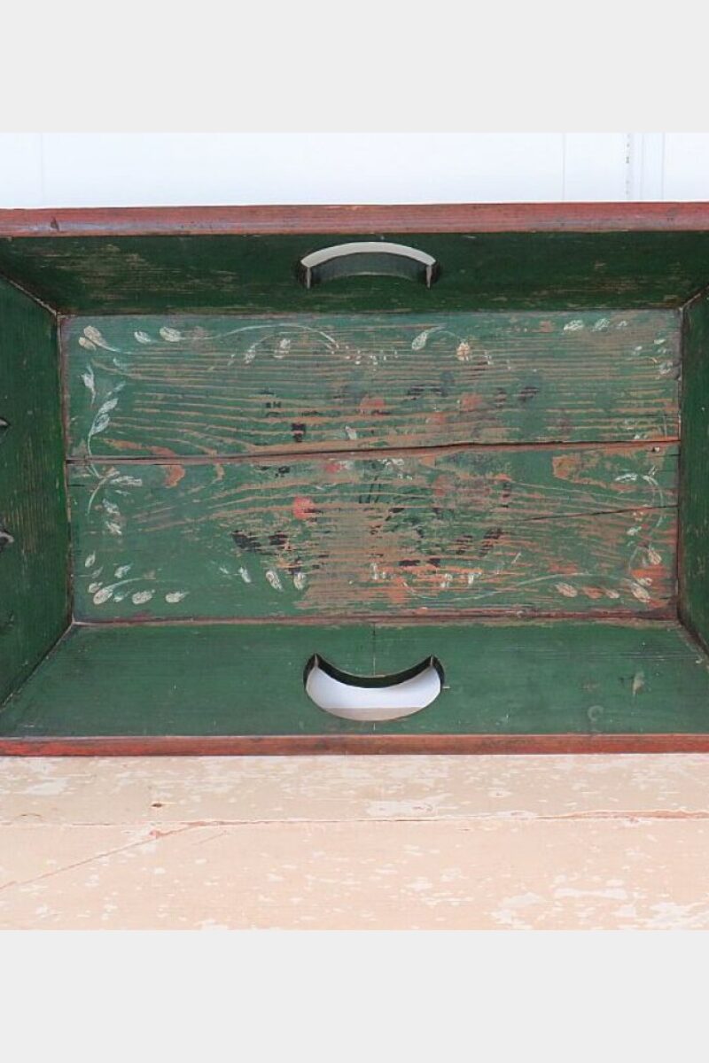 Antiek dienblad/ mangelbak