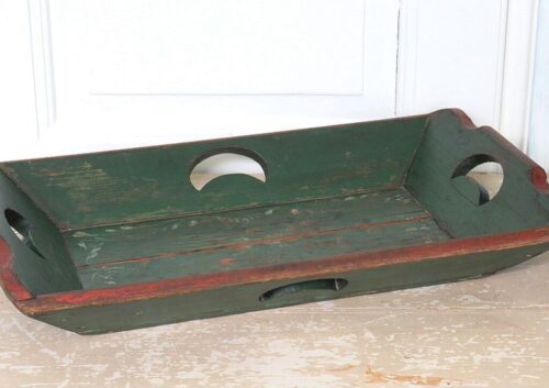 Antiek dienblad/ mangelbak