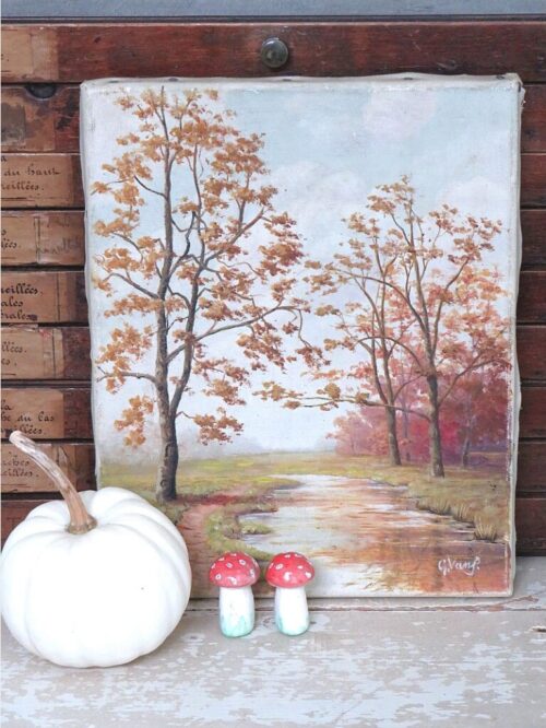 Oud schilderij "Herfst"