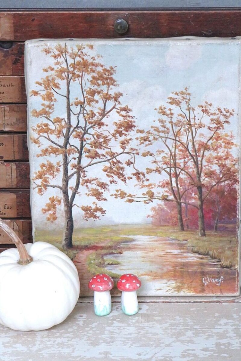 Oud schilderij "Herfst"