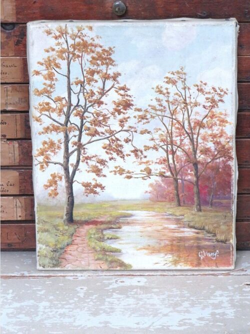 Oud schilderij "Herfst"