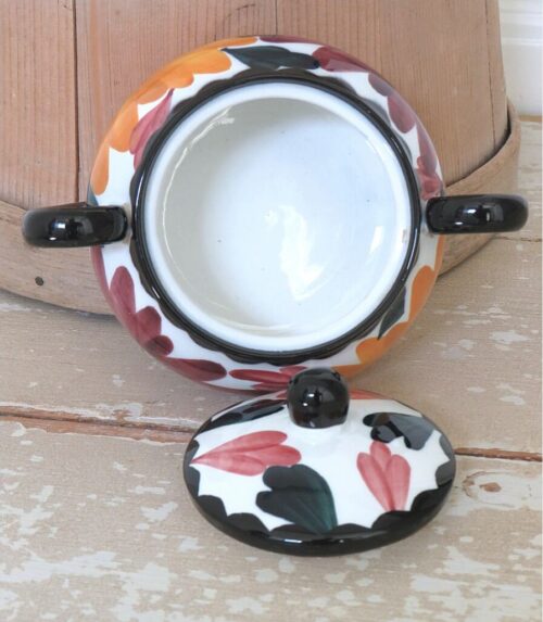 Suikerpot Majolica Schramberg "Herfstbloemen"