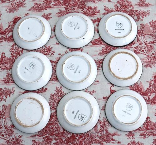 Petit fours bordjes  Majolica Schramberg "Herfstbloemen"