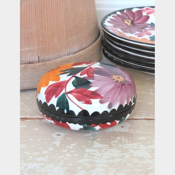 Bonbons-/chocoladeschaaltje  Majolica Schramberg "Herfstbloemen"