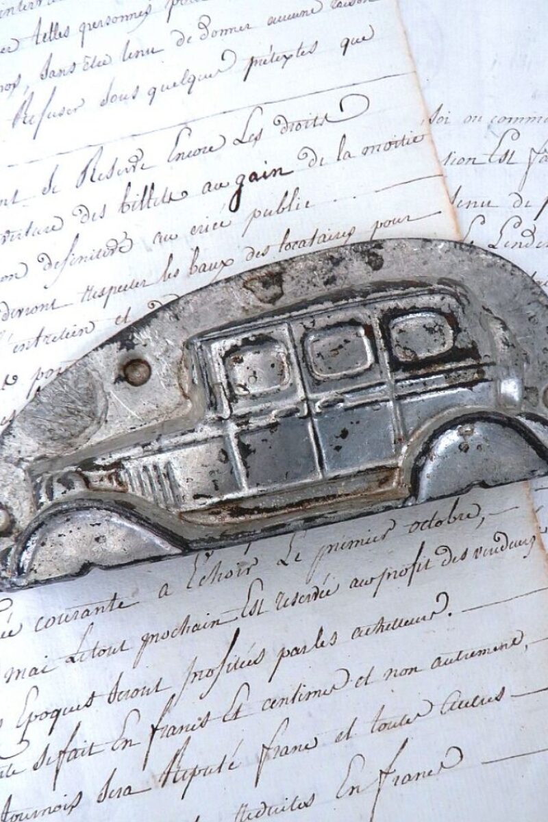 Oude chocolade vorm H. Walter Berlin "Klassieke auto"